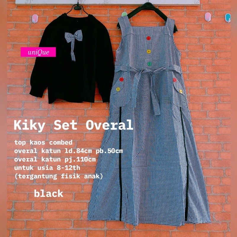 SETELAN OVERALL KATUN KIKY SET BY UNIQUE