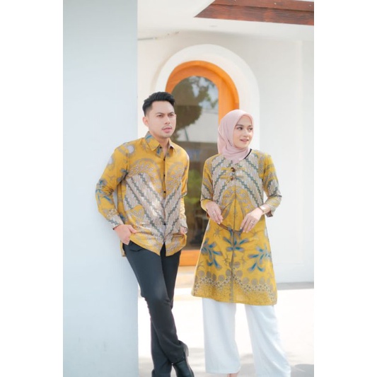 ATASAN BATIK COUPLE MODERN LARASATI CHINESE LOOK || ATASAN KERJA || M-L-XL-XXL-3L