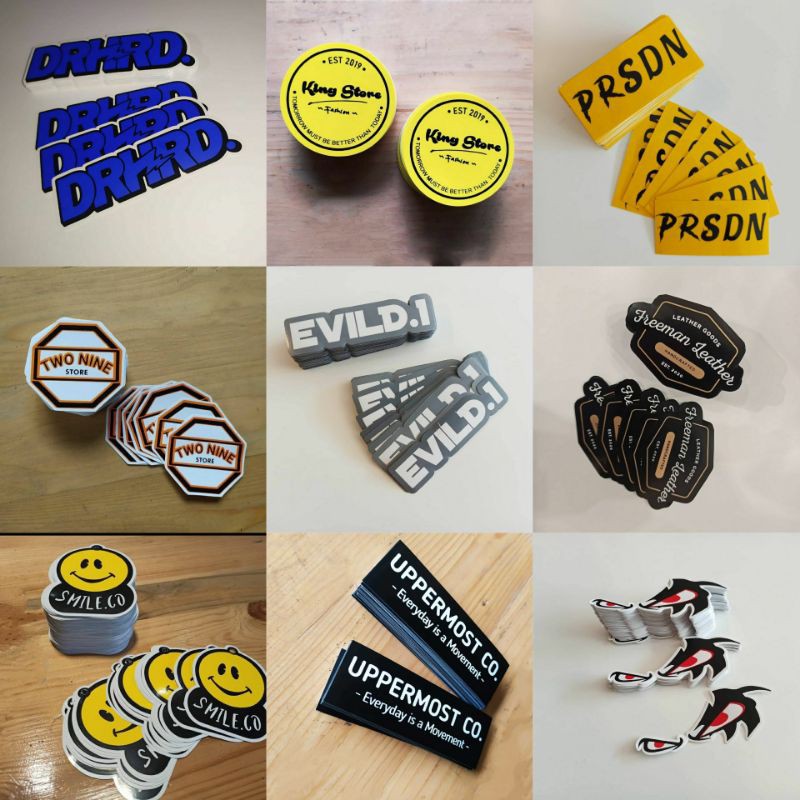 

Custom media promosi stiker brand(90-110) terima pesanan sesuai design anda