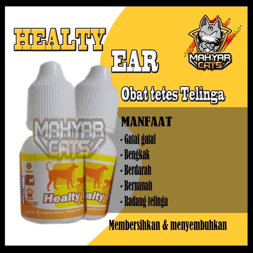 HEALTHY EAR Raid All Obat Tetes Telinga Kucing dan Anjing  15 ml