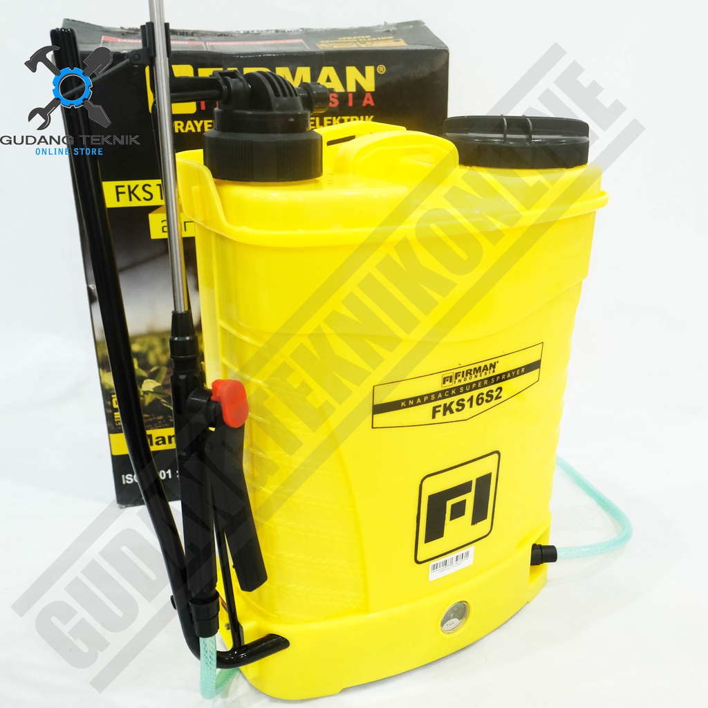 Sprayer Hama Elektrik Manual 16L FIRMAN FKS16S 2in1 / Knapsack Alat semprot Hama FIRMAN FKS 16S 2 in 1