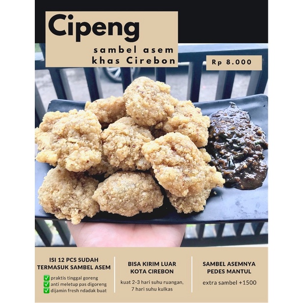 

Cipeng Sambel Asem khas Cirebon