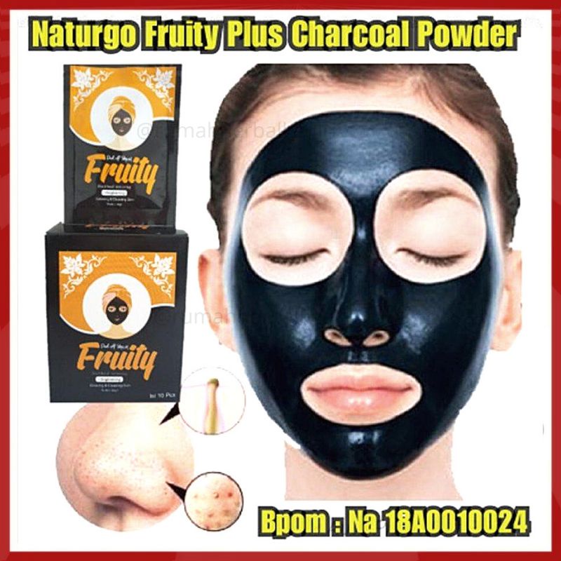 [BPOM] HARGA 1 SACHET FRUITY blackmask masker naturgo peel off mask