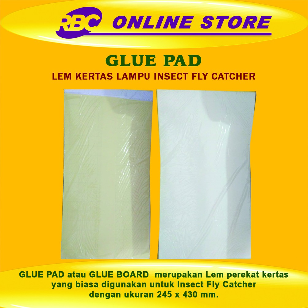 

GLUE PAD Atau GLUE BOARD Lem Kertas Lalat Untuk Insect Fly Catcher