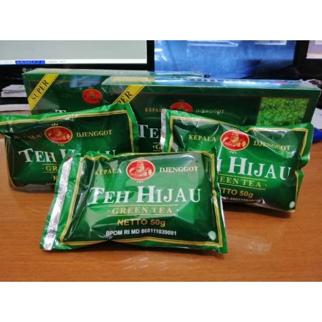 Teh Hijau Kepala Djenggot SUPER (Green Tea) 150gr kemasan ekonomis