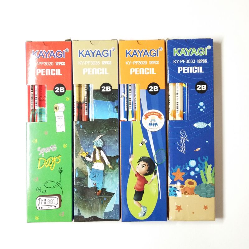 

Pensil 2B Kayagi Fancy - 1 pak isi 12 pcs (Motif Random)