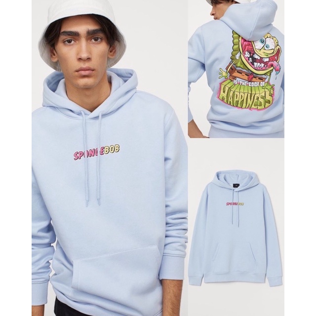 Hoodie Spongebob Happiness H&amp;M ORIGINAL ( FAHMI NM)