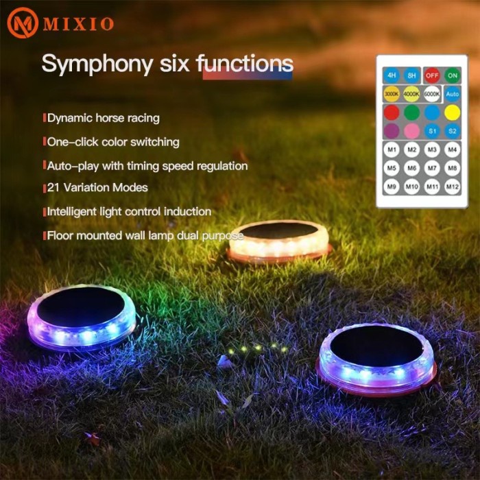 MIXIO - Solar Lawn Light Outdoor Waterproof / Solar Lights Home 4pcs