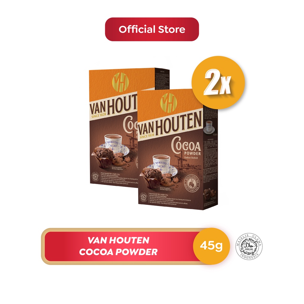 

Van Houten Cocoa Powder 2 x 45 gr