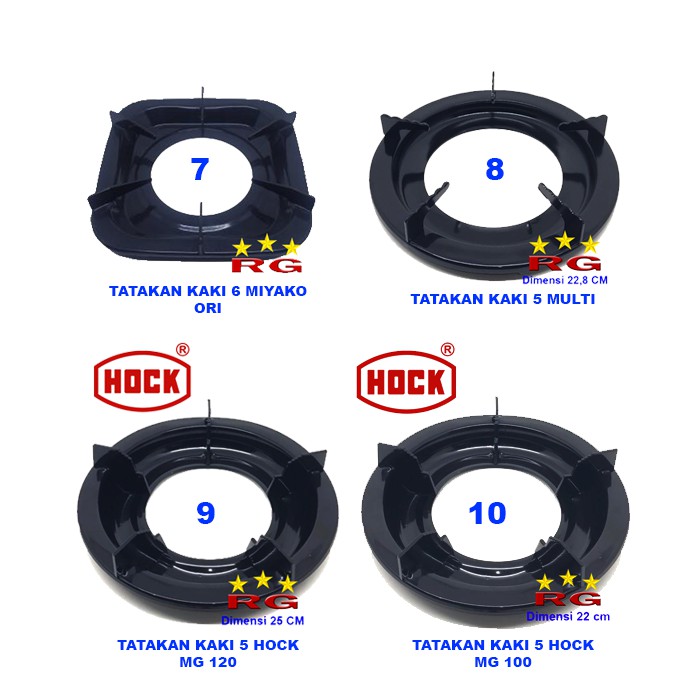 TATAKAN / DUDUKAN KOMPOR GAS MODEL MIYAKO,HOCK,UMUM MULTI