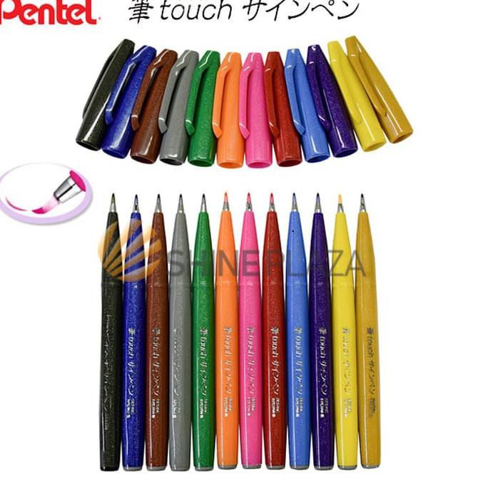 

P0ppul3r Pentel Touch Brush Sign Pen - Kuas LetteringAnek4,,