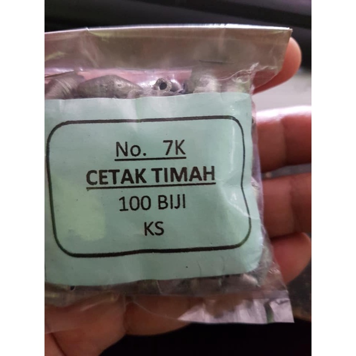 

Timah 7K 4 GRAM / Pemberat Pancing / Timah Pancing