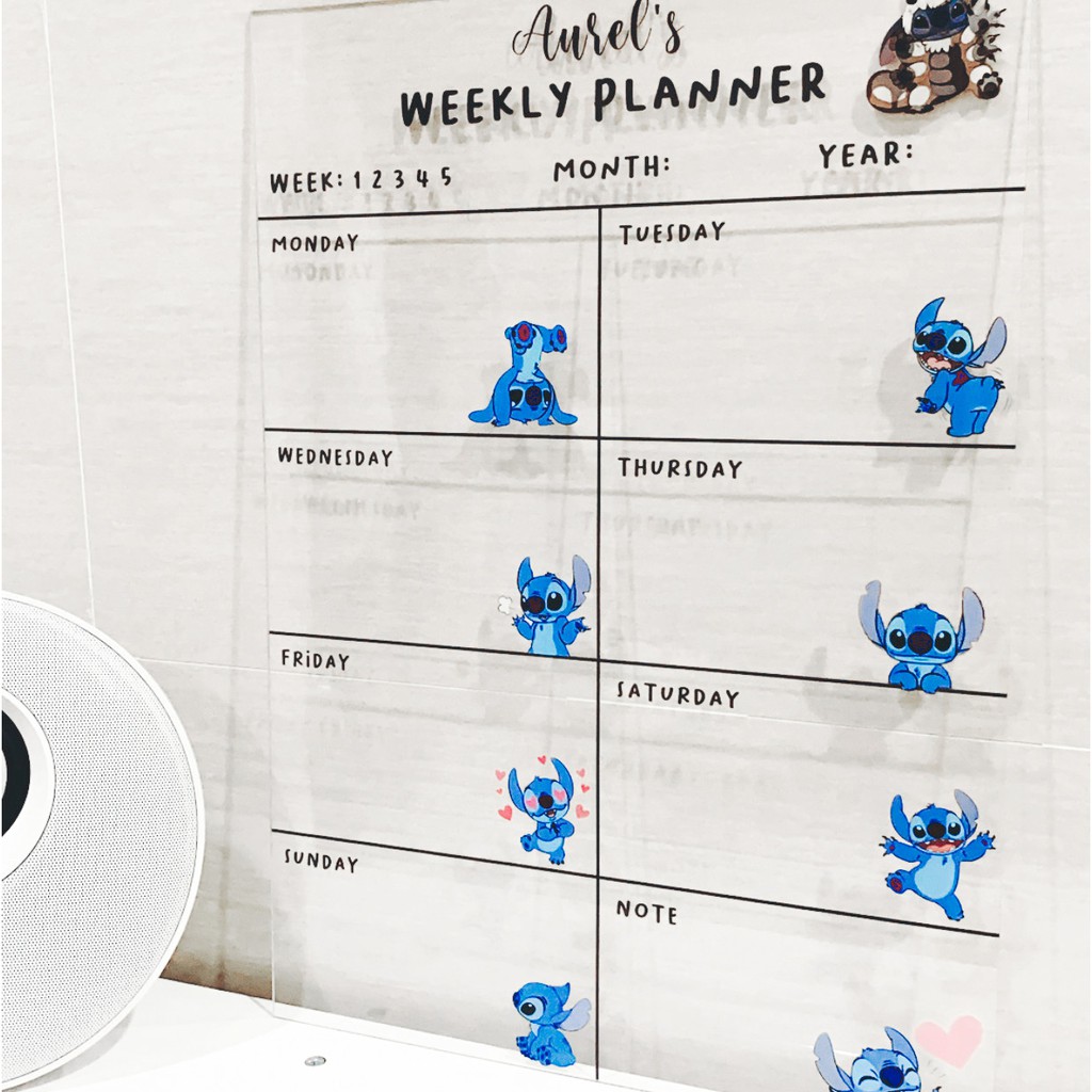 

Custom Acrylic Planner (Custom Icons)