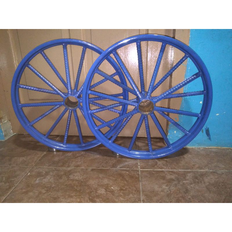 Pelek Roda Gerobak Dorong model ruji behel Ring 17 palang 16