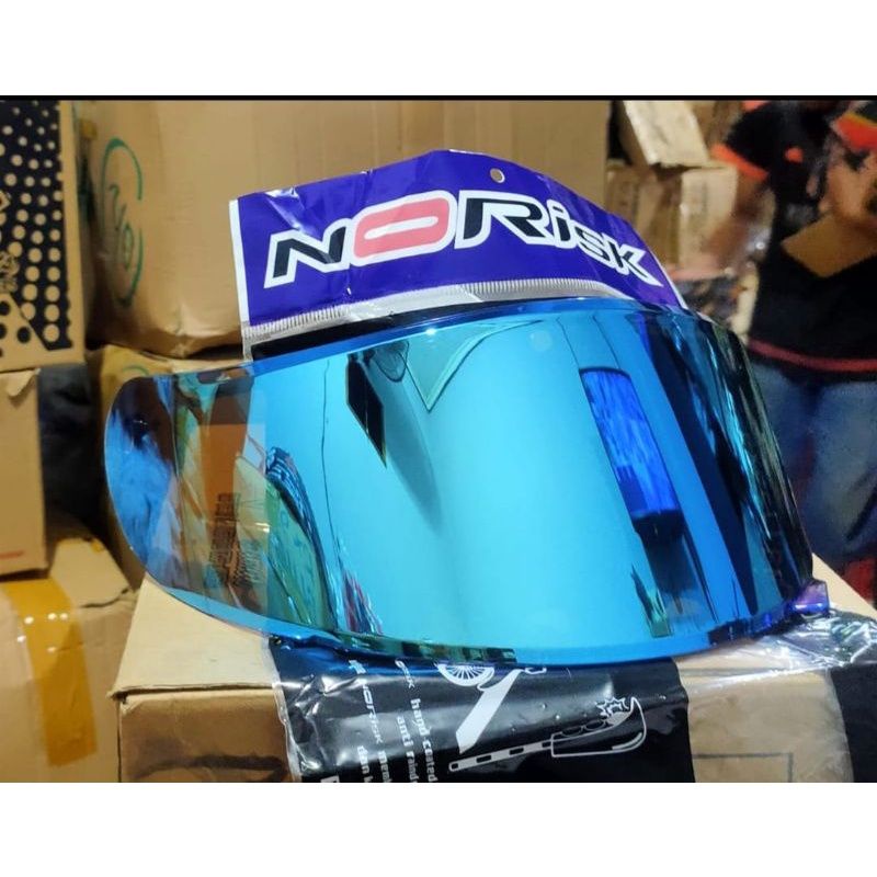 Kaca Visor FLAT KYT R10 RC7 K2R K2RIDER K2 RIDER MDS VICTORY V2R iridium Silver Blue Gold Hitam Light Smoke Bening Norisk