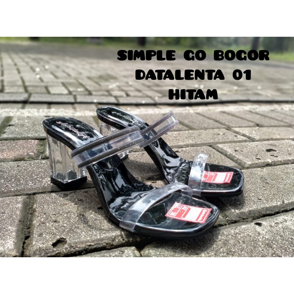 SENDAL WANITA - SANDAL HAK KACA DETALENTA 01 SIZE 36-40