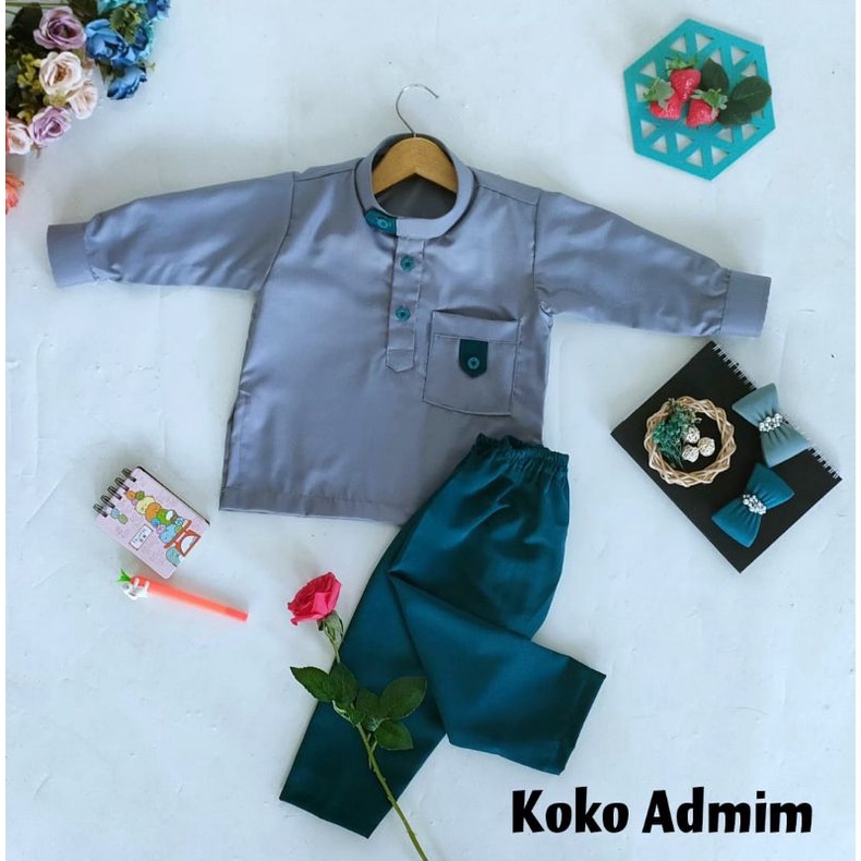 GAMIS NAFISA DAN KOKO ADMIM / GAMIS KOKO LEBARAN MURAH