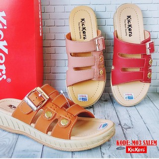 TERLAKU SANDAL  WANITA  SLOP  KICKERS TERBARU  KODE M 03 MURAH 