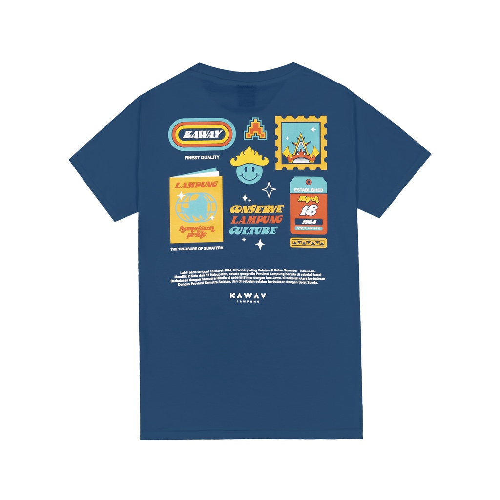 kaway t-shirt anak Est 1964 Kids navy