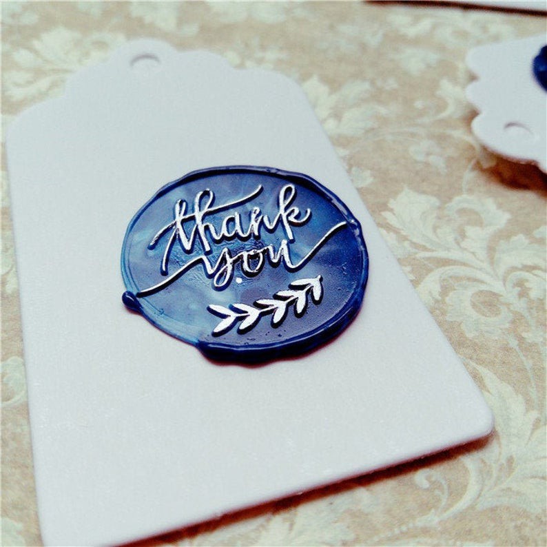 

CS Thank you wax seal stamp-sealing wax stamp with handle-package decoration wax sealing stamp-metal