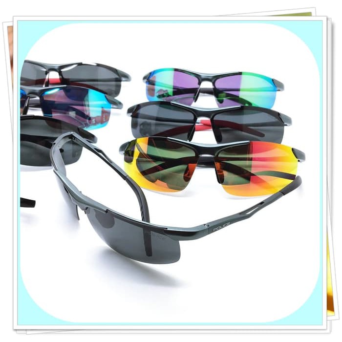 Big Sale  Kacamata / Sunglass Pria Police M8313 Fullset + Cairan