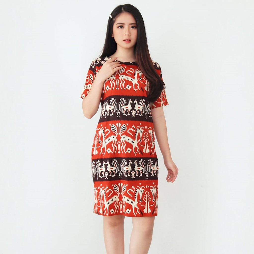 Baju Batik Wanita - Ceongsam Batik Wanita 038 MVP-Orange HRS