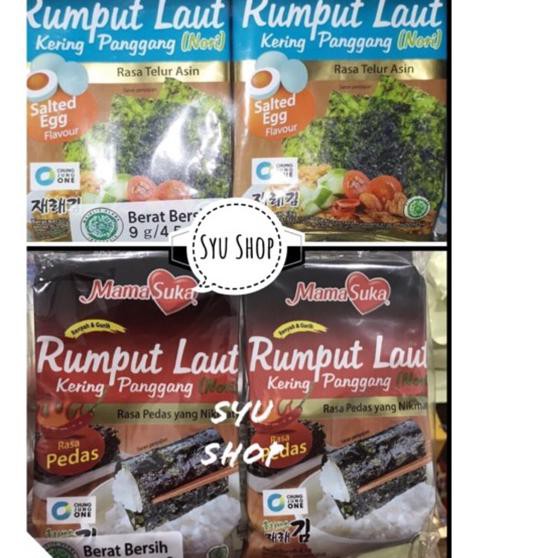 

GH2❊ Nori Rumput laut mama suka mamasuka spicy salted egg pedas sapi panggang jagung bakar original
