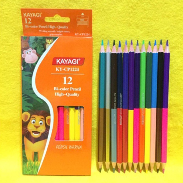 

Pensil kayu warna 2 sisi KAYAGI / Color pencil