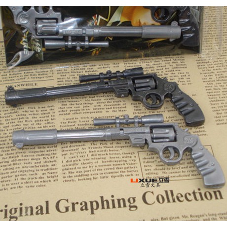 

PAKET (Isi 6) Bolpoin/Pena bentuk pistol laras panjang