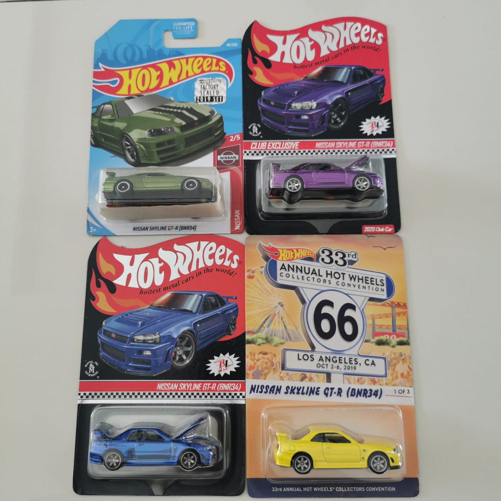 Hot Wheels Nissan Skyline GT-R BNR34 GT R 34 RLC THS Club Exclusive 33rd Annual HW LA Convention R34