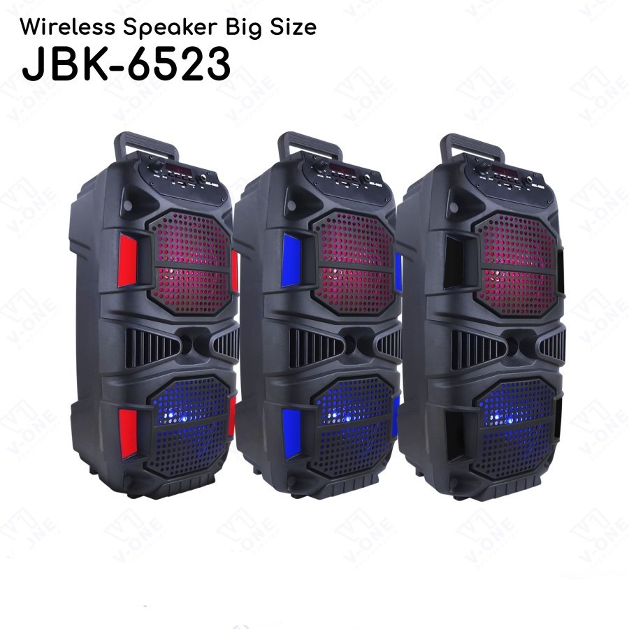 Speaker Bluetooth + Mic Karaoke Portable JBK-6523 Wireless Karaoke SPEAKER KOPER PORTABLE SPEAKER MUSIC BOX BLUETOOTH