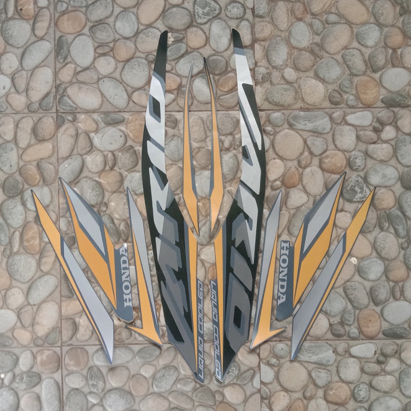 stiker/sticker striping motor honda vario 125 2021 biru doff