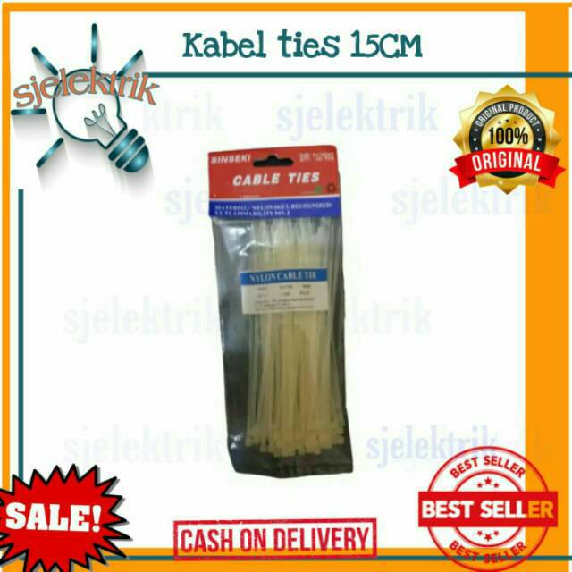 Kabel Ties 15 Cm Putih / Tali Ties / Kabel Pengikat 15 Cm