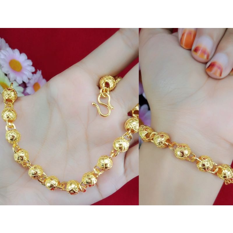 Gelang tangan dewasa , perhiasan emas muda kadar emas 35% aksesoris dewasa perhiasan dewasa gelang d