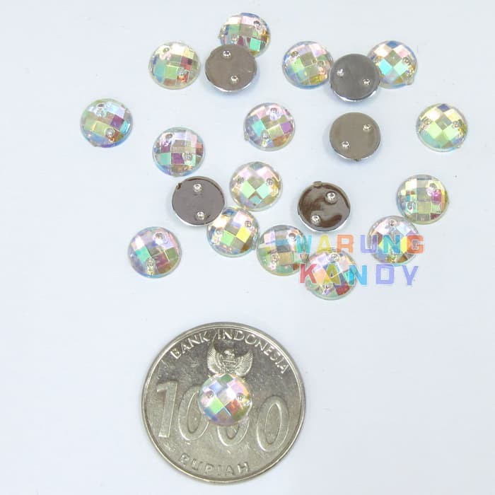 Diamon Akrilik Bulat 8mm ECER 100pc