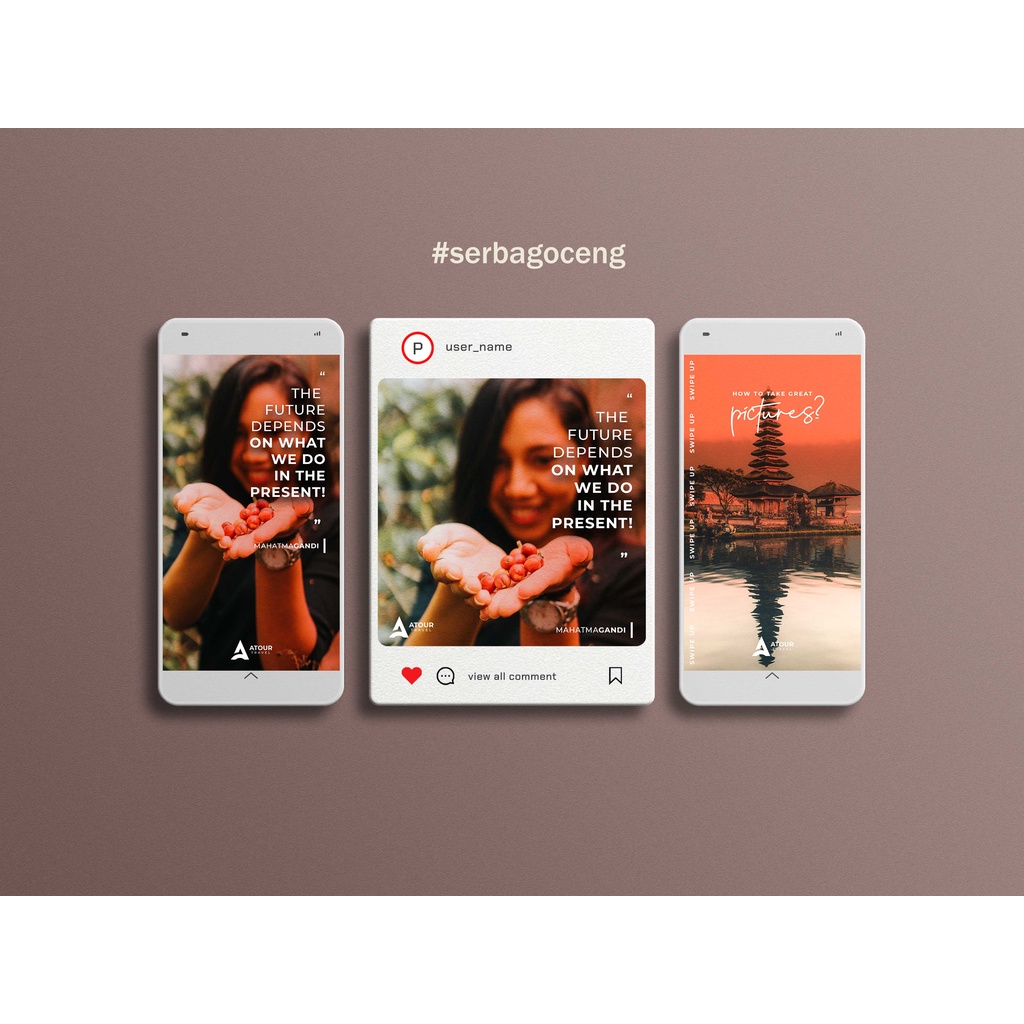 Template Instagram Story dan Feed untuk Konten Branding Termurah