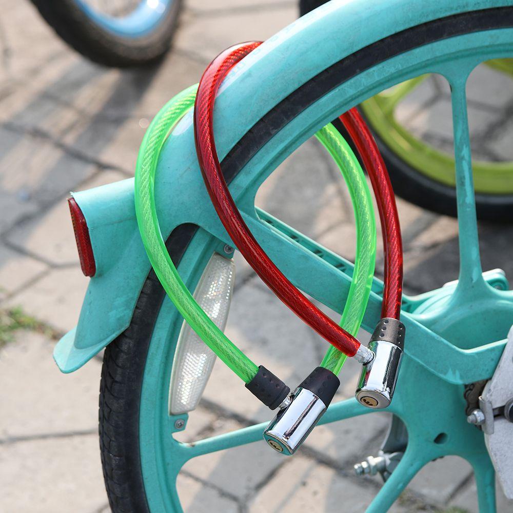 R-FLOWER Aksesoris Sepeda Rantai Baja Portabel Pengaman Kendaraan Kabel Anti Maling