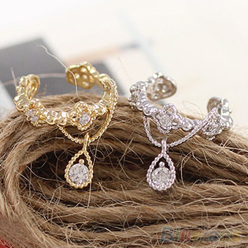 Anting Jepit Tulang Rawan Model Cuff Bungkus