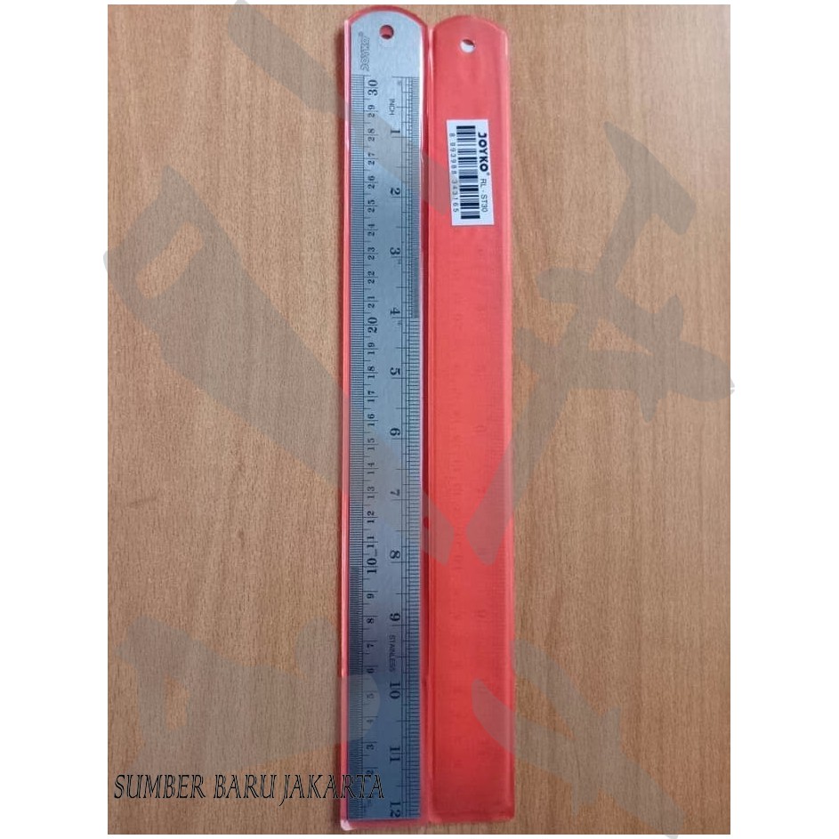 

RULER STAINLESS / PENGGARIS BESI SEKELAS JOYKO - 30 CM ⠀⠀⠀ SBJ