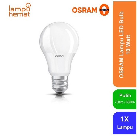 LAMPU LED OSRAM LEDVANCE BOHLAM 10 Watt (Pengganti Bohlam Pijar 75 Watt)
