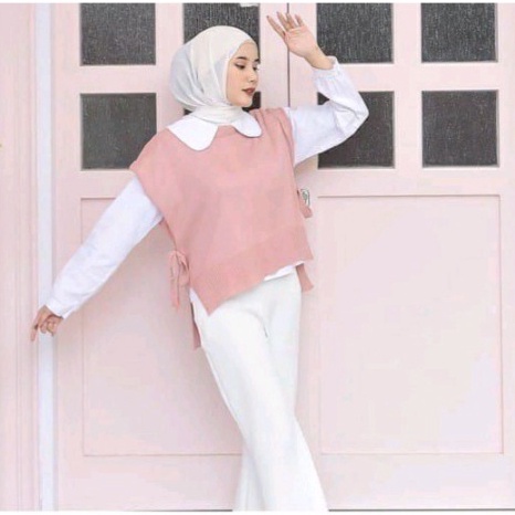 VEST ROMPI RAJUT ANDIN TALI/VEST KNIT OUTER