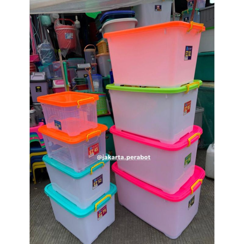 Ezy Container Box Ez 30,45,52,75,82,95,130,150 Liter / Box Container / Box Serbaguna