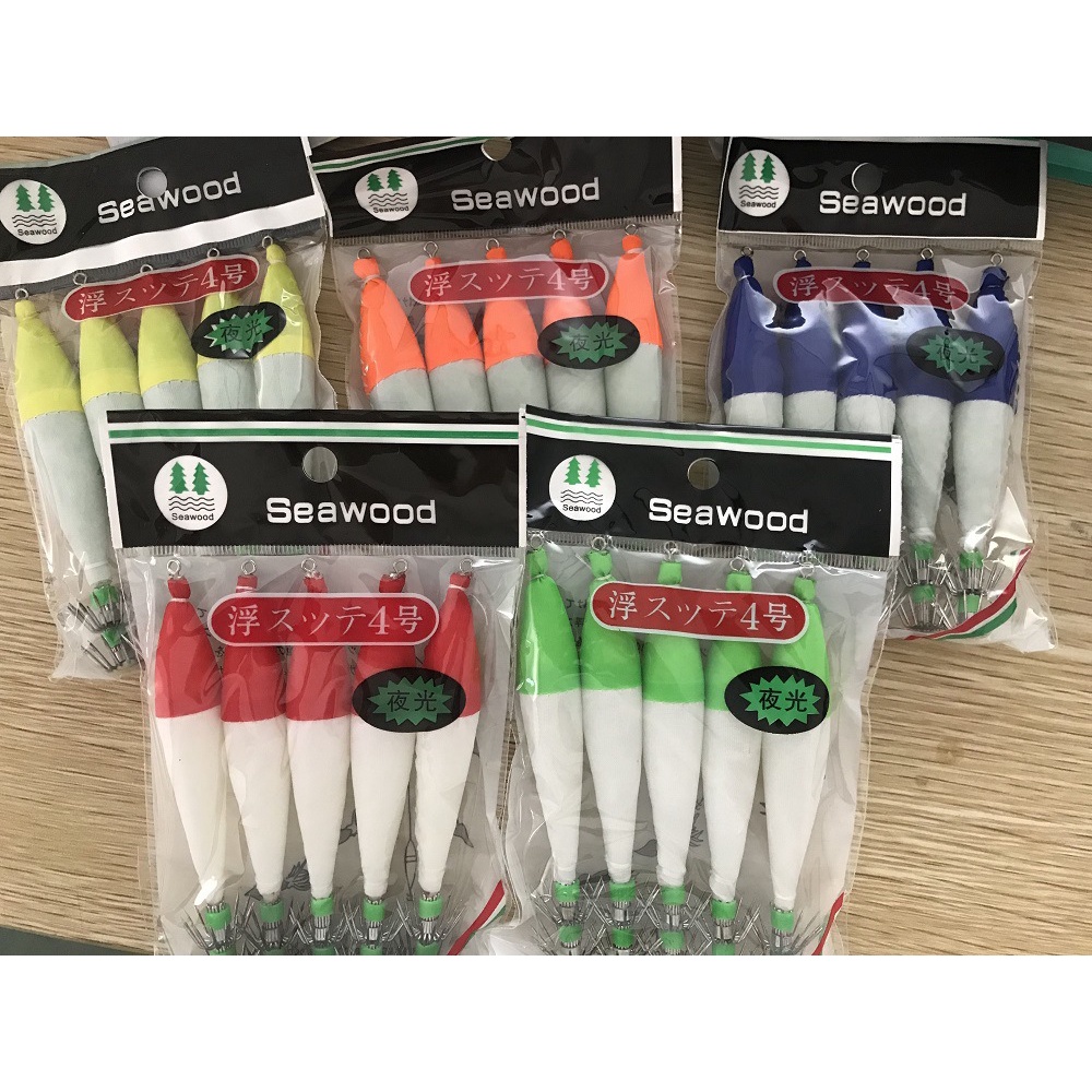 5pcs Kail Pancing 10.5cm / 6.3g Bahan Stainless Steel Luminous Untuk Cumi-Cumi