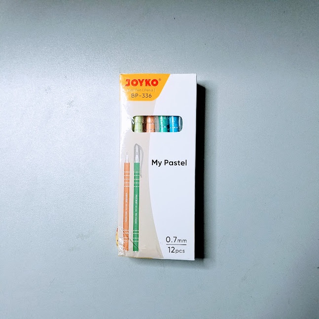 

Pulpen Joyko BP336 My Pastel @12 Gros (1) (Pulpen & Tinta)