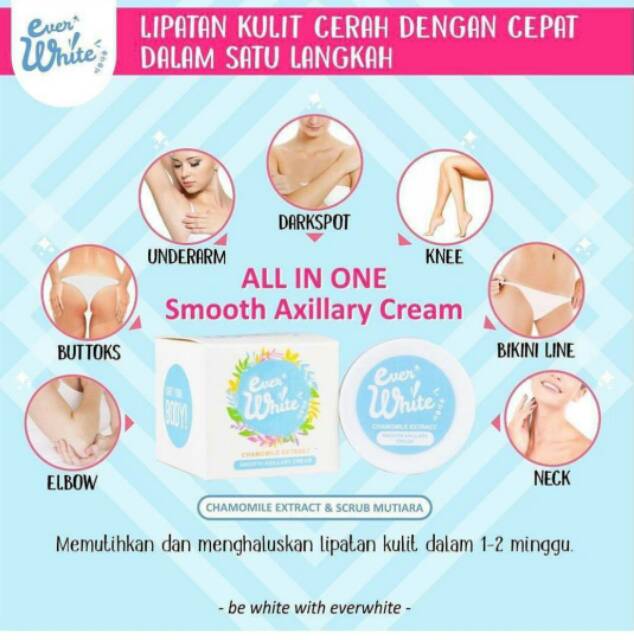 EVERWHITE SMOOTH AXILLARY CREAM - EVERWHITE BLUE ORIGINAL