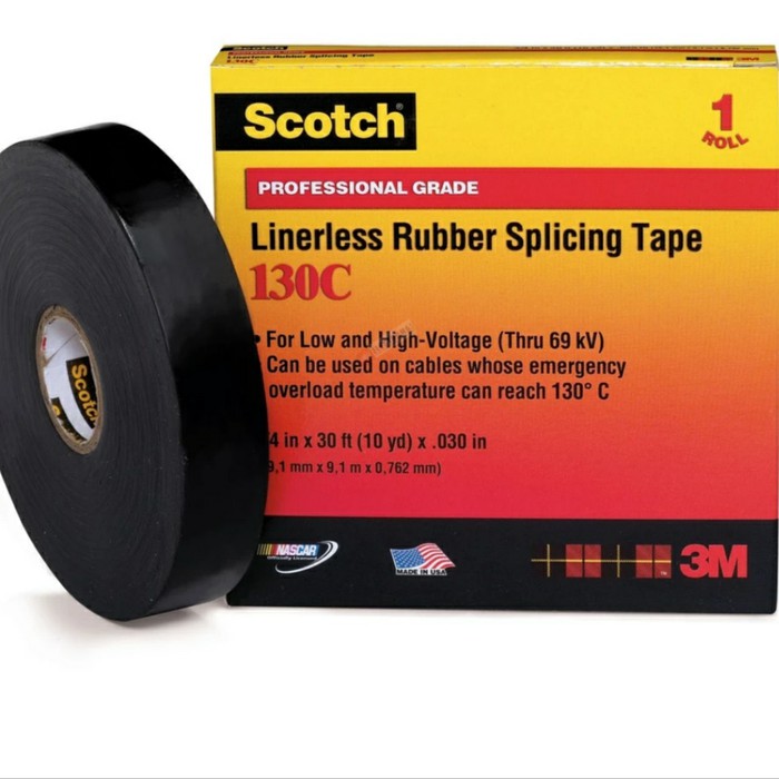 3M Linerless Rubber Splicing Tape Scotch 130C