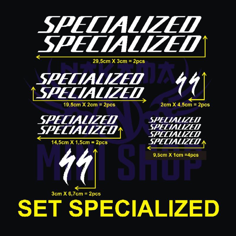 cutting sticker frame sepeda specialized