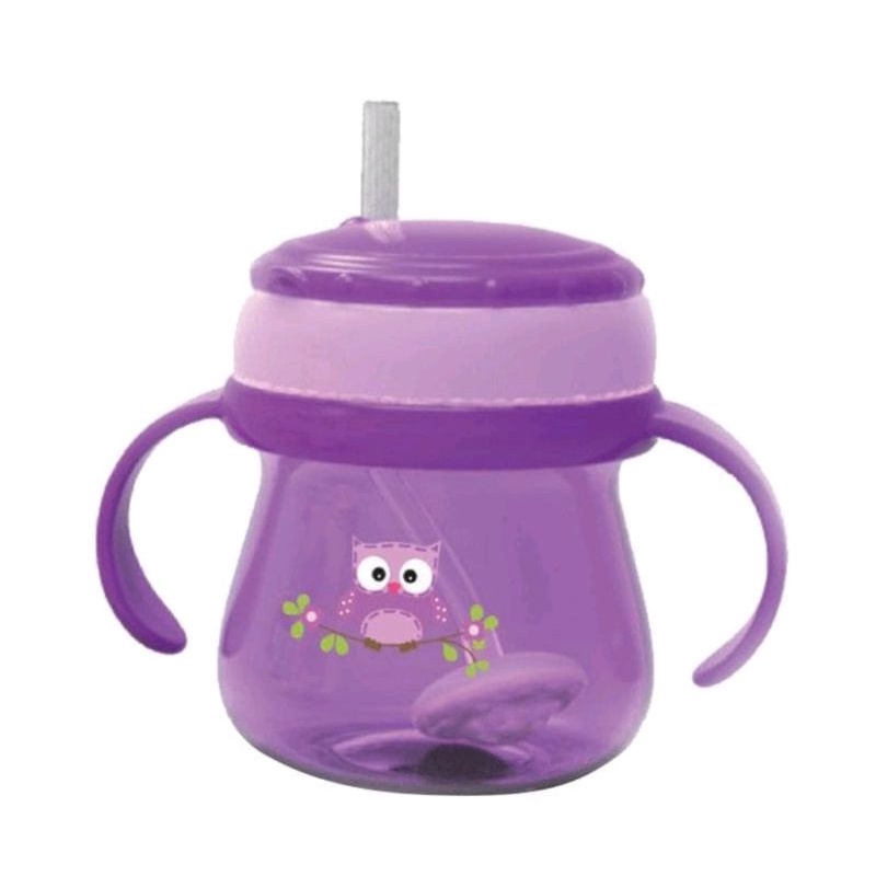 Babysafe Botol Training Cup Straw dan Sippy dengan Pemberat Sedotan Botol Minum Susu