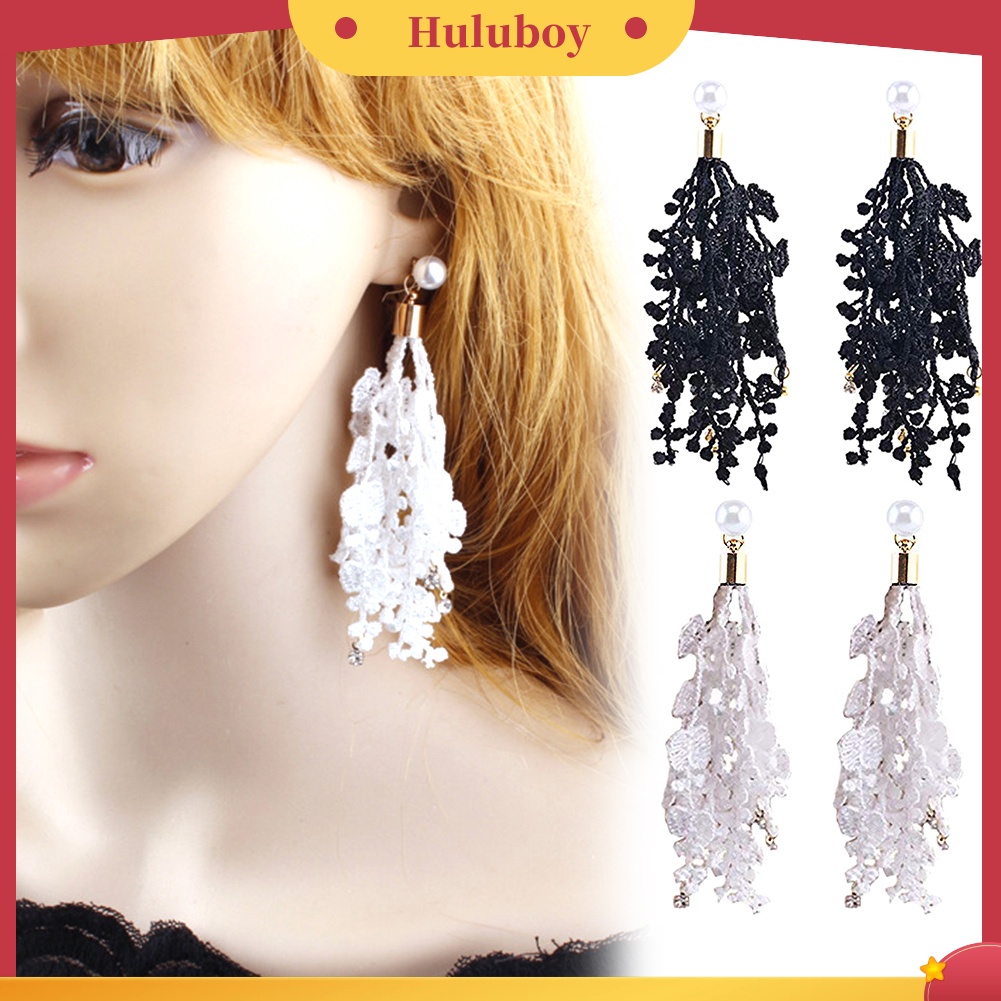 Hu Hu Hu Hu Hu Alat Bantu Pasang Kacamata♡ Anting Tusuk Gantung Wanita Desain Rendarumbaimutiaraberlian Imitasi Untuk Pernikahanhadiah