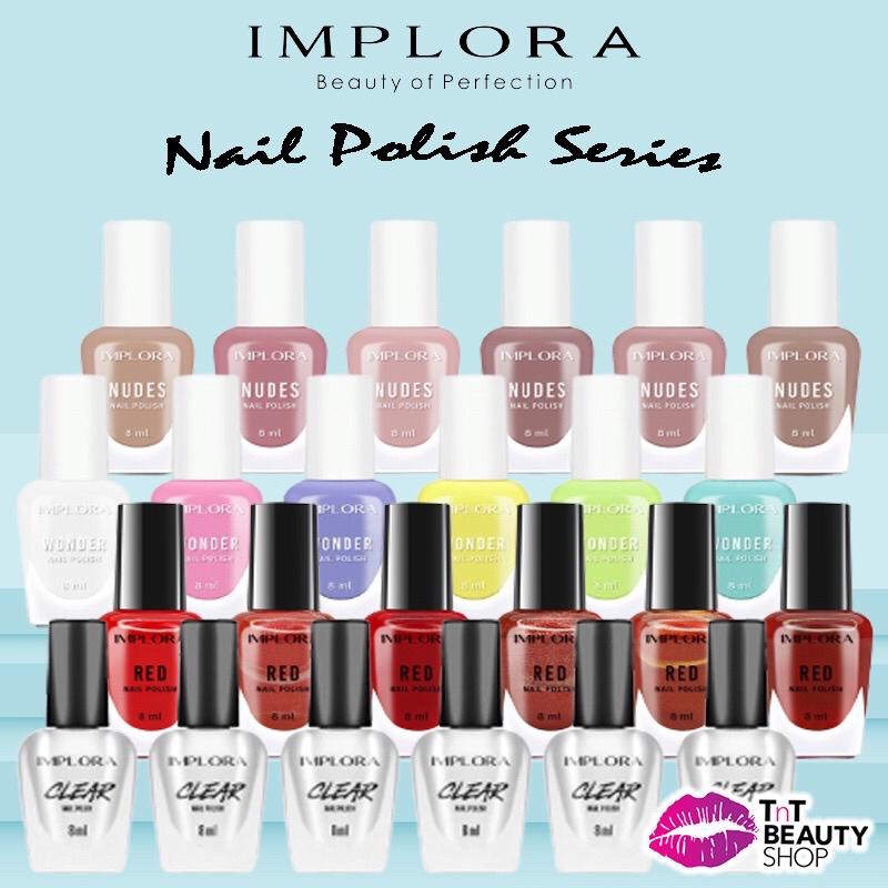 Jual Implora Nail Polish Implora Kutek Red Clear Nudes Wonder Pcs